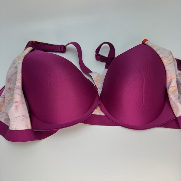 Victoria Secret On Point Sweat Sport Bra Padded Front Zip Wire Mulit-Color 38DDD - Picture 5 of 16